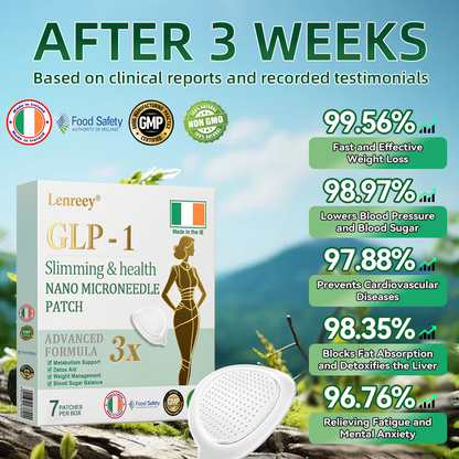 Clinically Proven|Official Store |Lenreey® NIDDK-Tirzepatide Slimming & health NANO MICRONEEDLE PATCH with Collagen & Matrixyl 3000丨Targets Obesity, Loose Skin, High Blood Pressure, Diabetes, Fatty Liver, Joint Pain, and More🌞