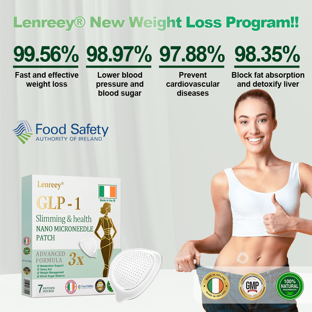 Clinically Proven|Official Store |Lenreey® NIDDK-Tirzepatide Slimming & health NANO MICRONEEDLE PATCH with Collagen & Matrixyl 3000丨Targets Obesity, Loose Skin, High Blood Pressure, Diabetes, Fatty Liver, Joint Pain, and More🌞