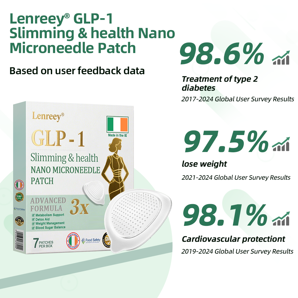 Clinically Proven|Official Store |Lenreey® NIDDK-Tirzepatide Slimming & health NANO MICRONEEDLE PATCH with Collagen & Matrixyl 3000丨Targets Obesity, Loose Skin, High Blood Pressure, Diabetes, Fatty Liver, Joint Pain, and More🌞